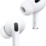 Apple AirPods Pro (2nd Generation) Wireless Earbuds, Up to 2X More Active Noise Cancelling, Adaptive Transparency, Personalized Spatial Audio, MagSafe Charging Case, Bluetooth Headphones for iPhone